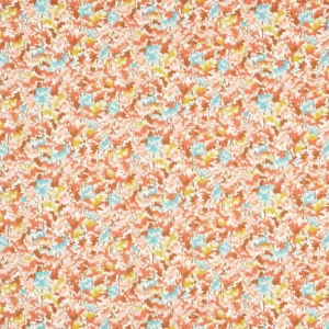 orange botanical cotton fabric from Harlequin