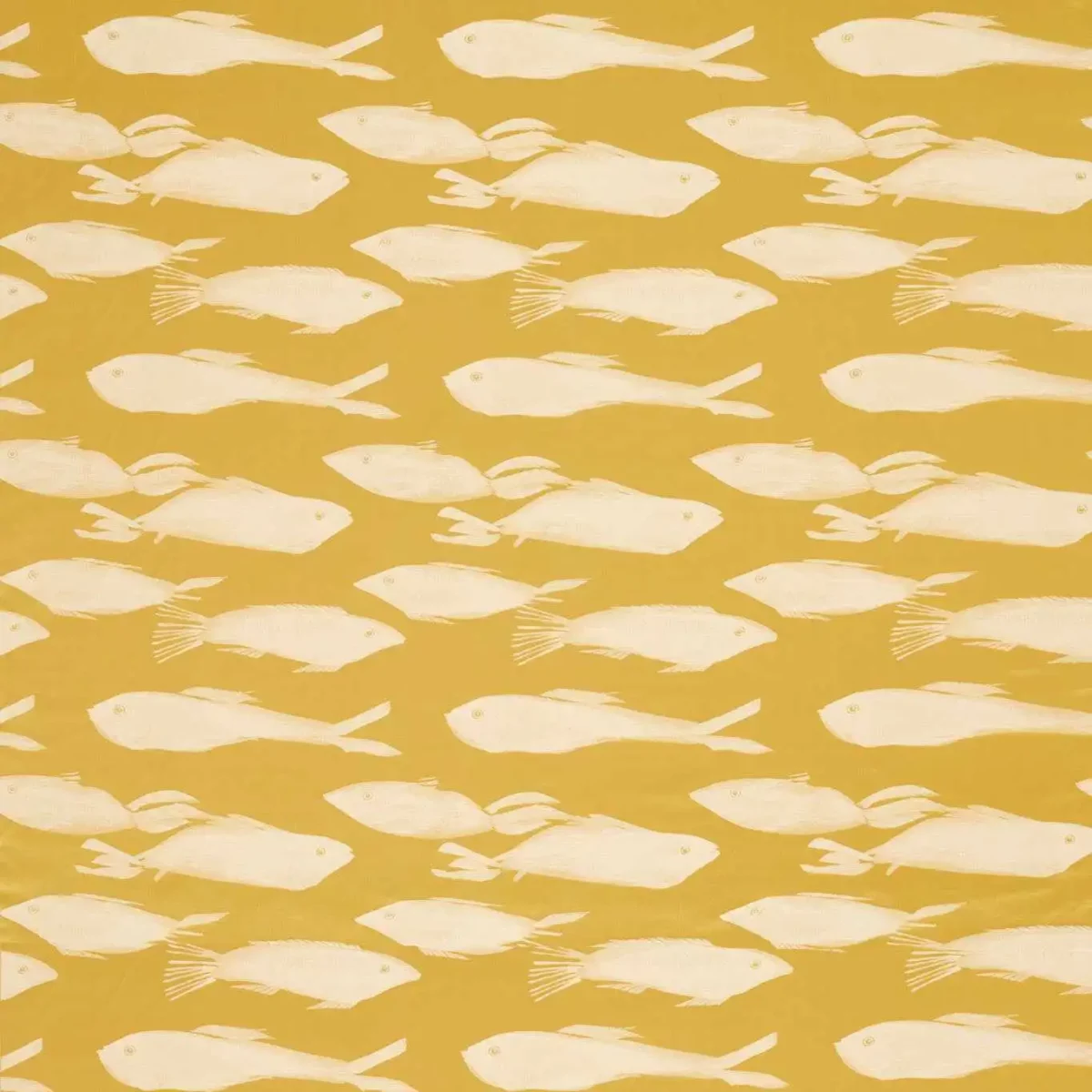 Kaku Fabric - Honey by yellow animal jacquard fabric from Harlequin