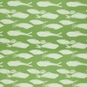 green animal jacquard fabric from Harlequin