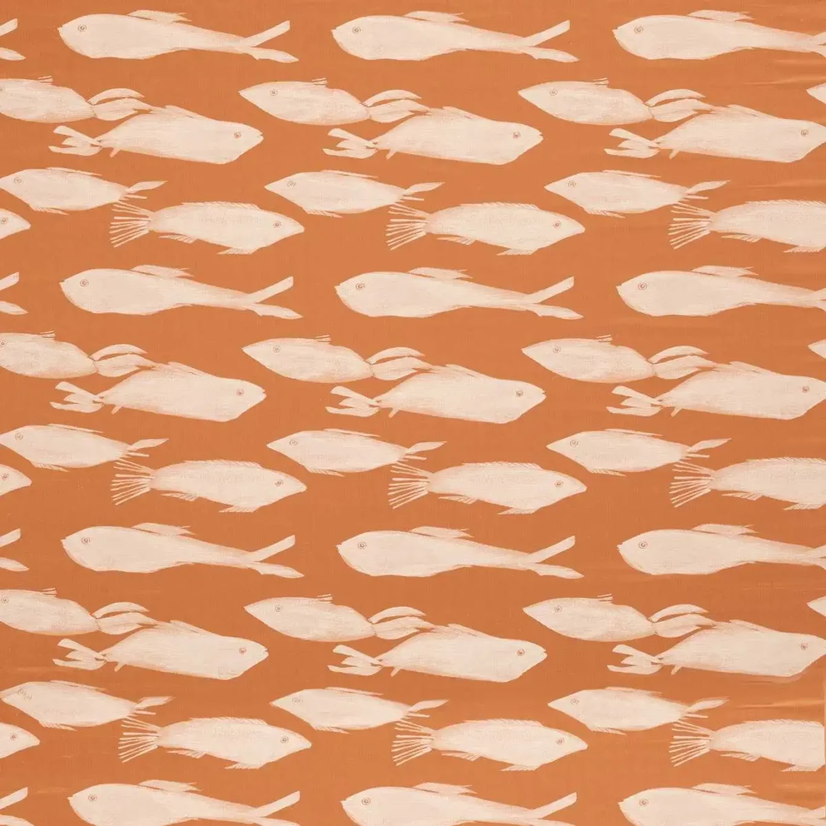 Kaku Fabric - Paprika by orange animal jacquard fabric from Harlequin