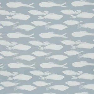 blue animal jacquard fabric from Harlequin