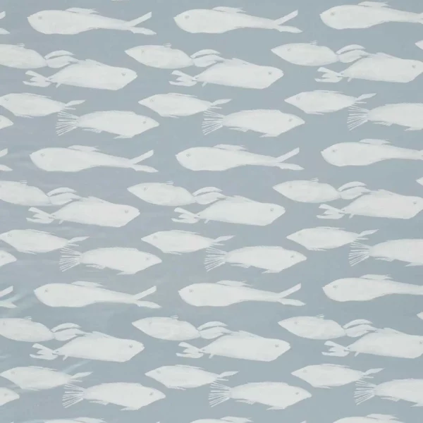 Kaku Fabric - Celestial by blue animal jacquard fabric from Harlequin