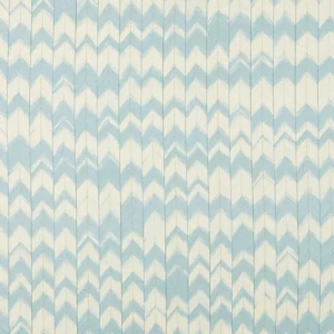 blue striped embroideried fabric from Harlequin