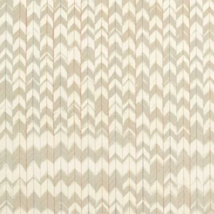 neutral striped embroideried fabric from Harlequin