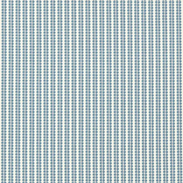 Pepita Stripe Fabric -  Sky / Linen swatch