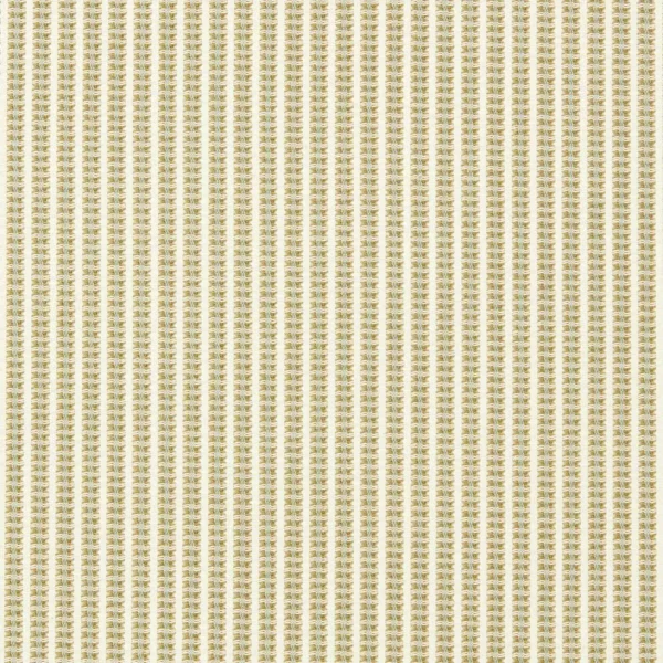 Pepita Stripe Fabric - Taupe / Mint by neutral striped cotton fabric from Harlequin
