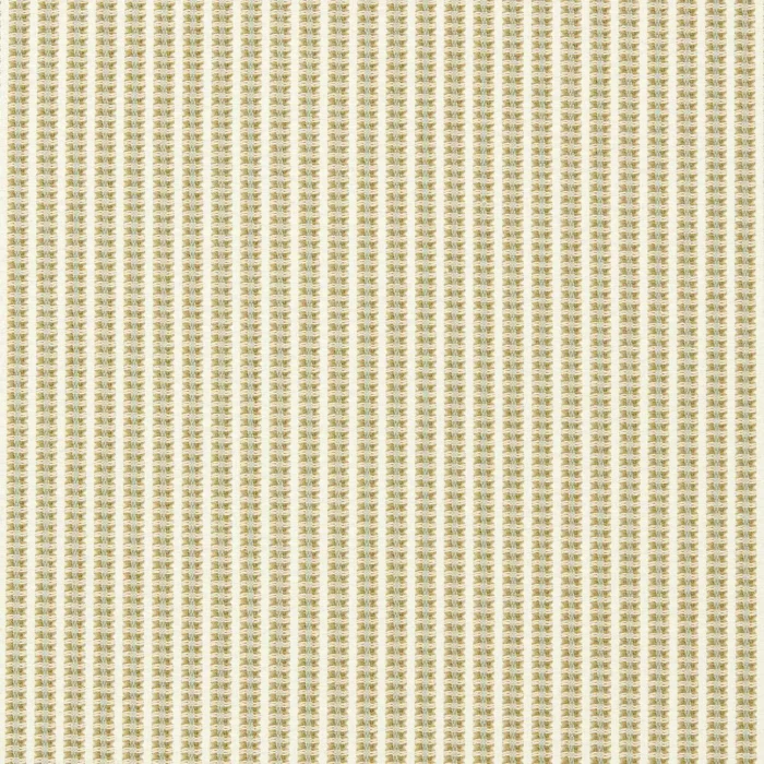 Pepita Stripe Fabric -  Taupe / Mint swatch