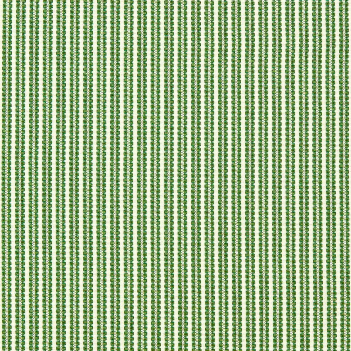 Pepita Stripe Fabric - Kelly / First Light by green striped cotton fabric from Harlequin