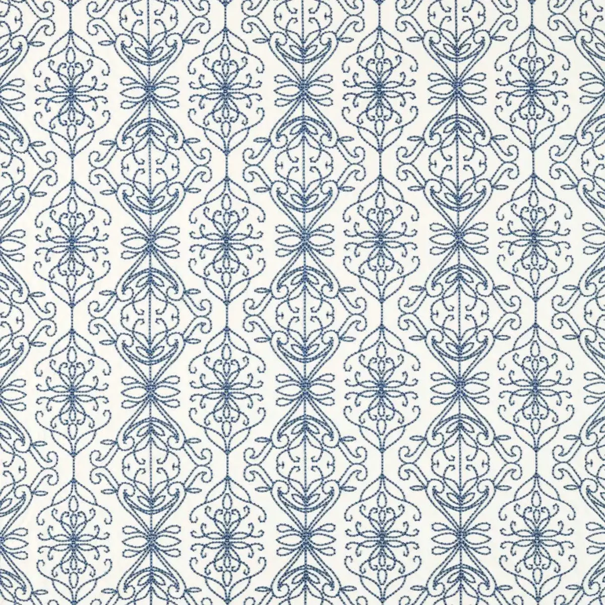 Java Linen Fabric - Denim / Pearl by blue contemporary cotton fabric from Harlequin