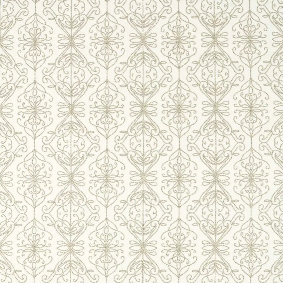 Java Linen Fabric - Diffused Light / Pearl by white contemporary cotton fabric from Harlequin