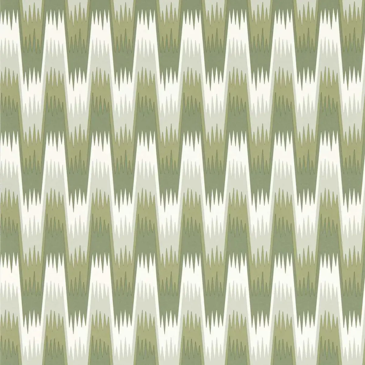 Southborough Wallcovering - Matcha by green geometric wallpaper from harlequin