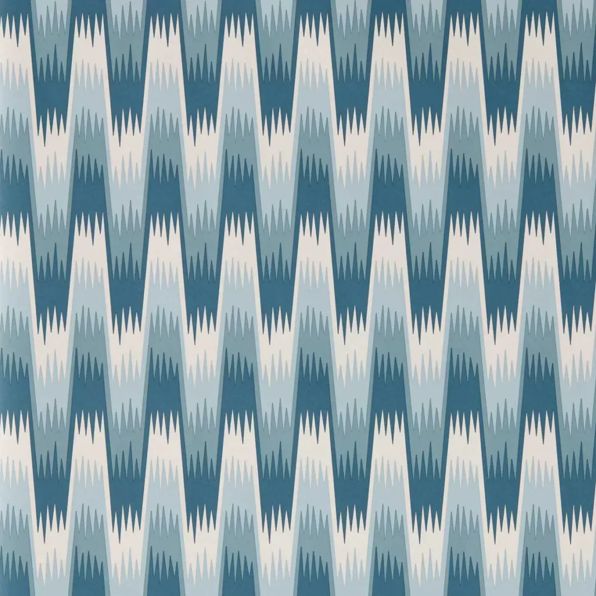 blue geometric wallpaper from harlequin