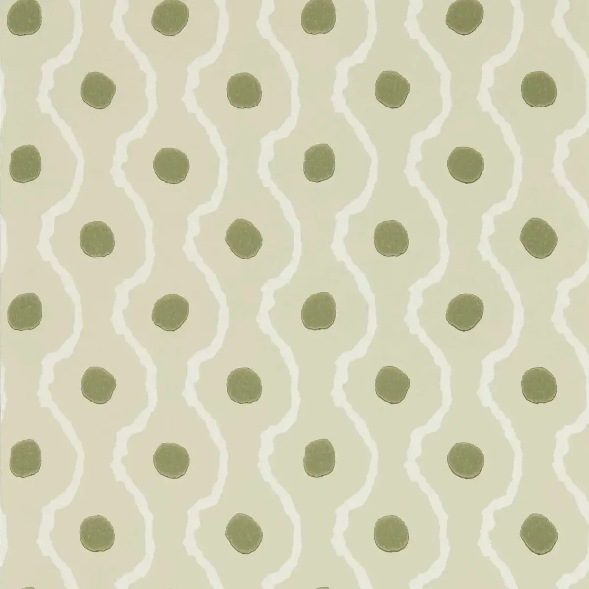 Connor Wallcovering - Neptune Green / Matcha by green spotted wallpaper from harlequin