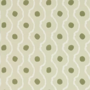 green spotted wallpaper from harlequin