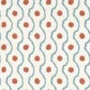 orange spotted wallpaper from harlequin