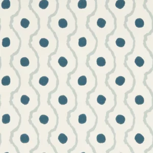 blue spotted wallpaper from harlequin