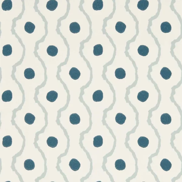 Connor Wallcovering - Glacier / Pacific by blue spotted wallpaper from harlequin