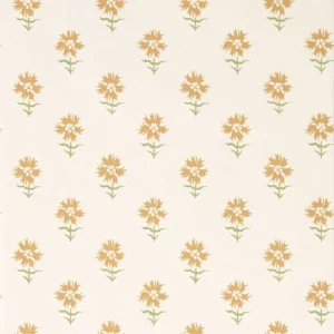 orange botanical wallpaper from harlequin
