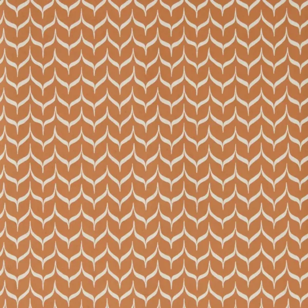 Adderstone Wallcovering - Terracotta by orange geometric wallpaper from harlequin