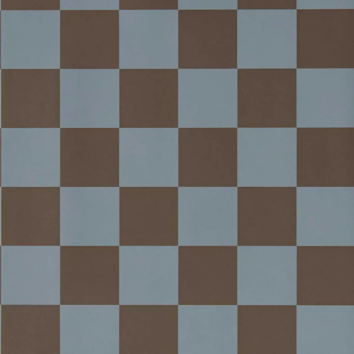Blenets Check Wallcovering - Atlantic / Chocolate by blue checked wallpaper from harlequin