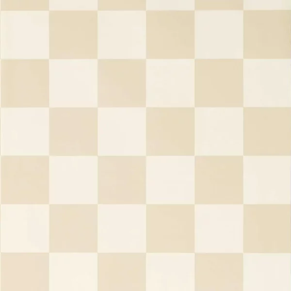 Blenets Check Wallcovering - Oatmeal by neutral checked wallpaper from harlequin