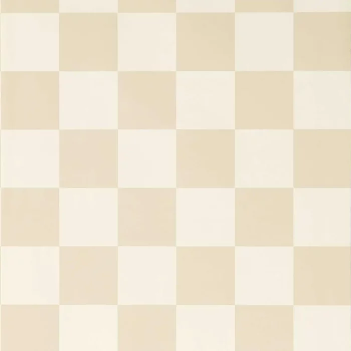 Blenets Check Wallcovering - Oatmeal fabric swatch HHHW113169