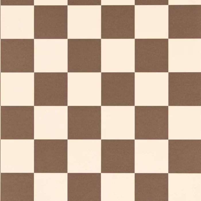 Blenets Check Wallcovering - Chocolate fabric swatch HHHW113170