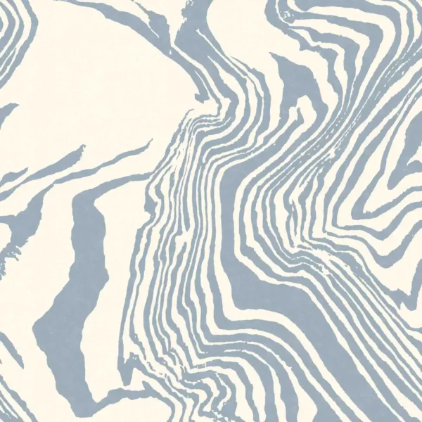 Marble Wallcovering - Atlantic by blue contemporary wallpaper from harlequin