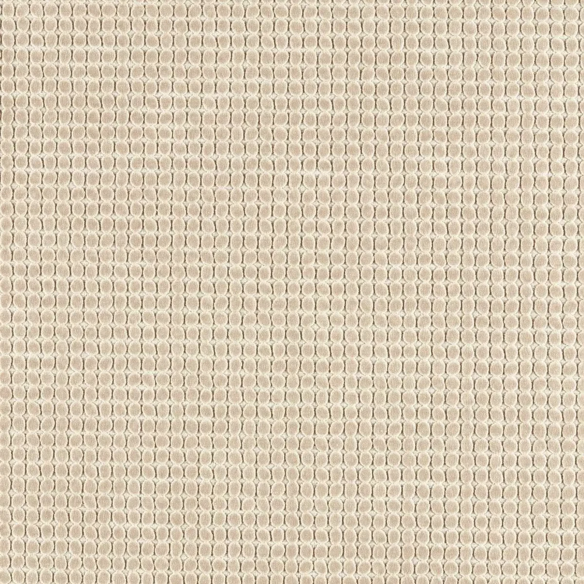 Loopy Spot Fabric - Oatmeal by white geometric velvet-chenille fabric from Harlequin
