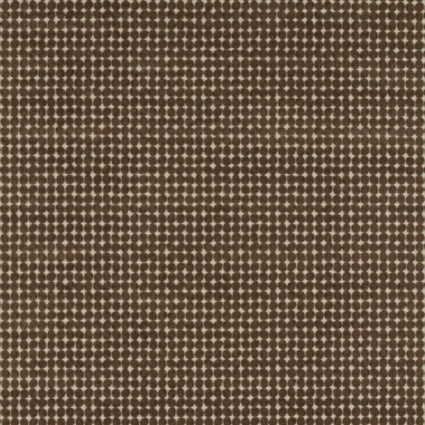 Loopy Spot Fabric - Chocolate by brown geometric velvet-chenille fabric from Harlequin