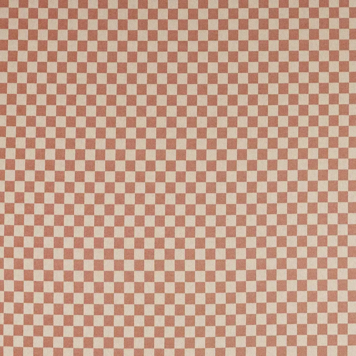 Blenets Check Mini Fabric - Terracotta by orange checked cotton fabric from Harlequin