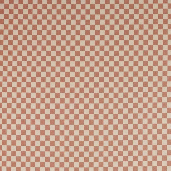 orange checked cotton fabric from Harlequin