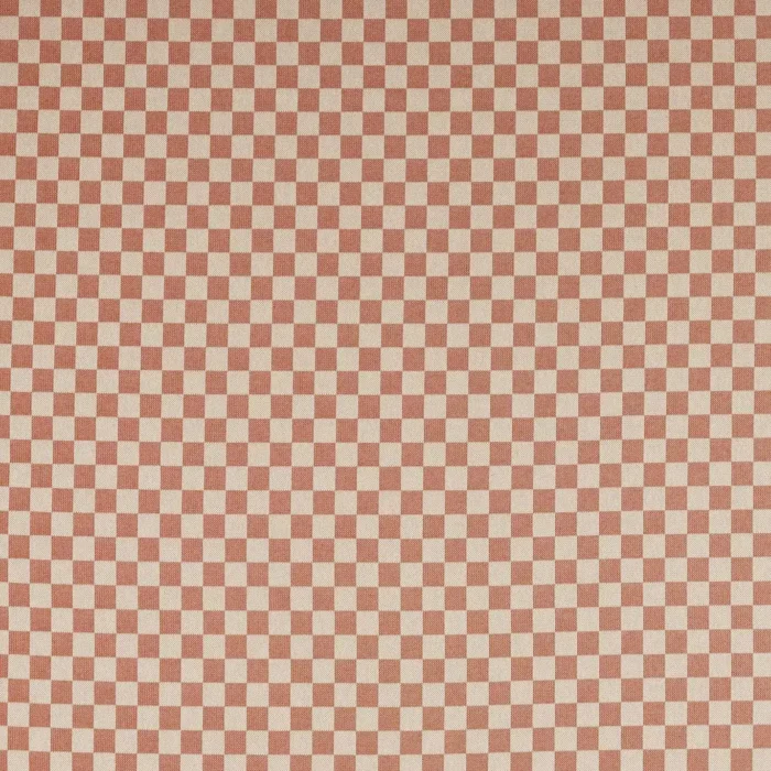 Blenets Check Mini Fabric -  Terracotta swatch