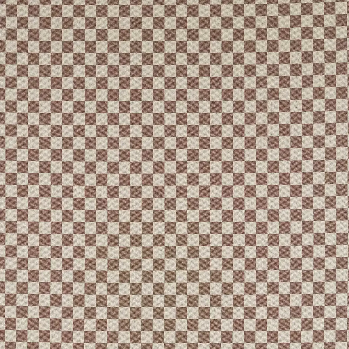 Blenets Check Mini Fabric - Chocolate by brown checked cotton fabric from Harlequin