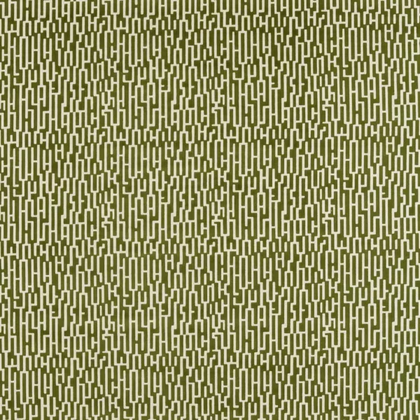 Great Hey Fabric - Matcha by green contemporary jacquard fabric from Harlequin