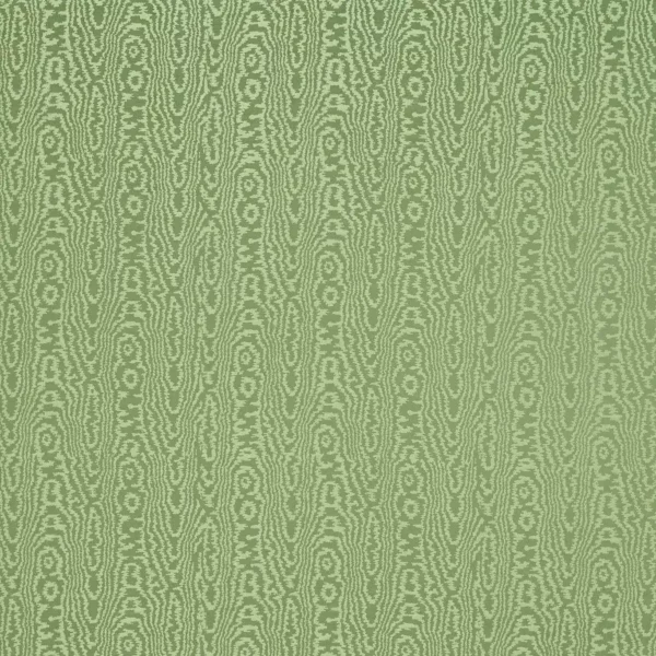 Elsworthy Fabric - Matcha by green botanical jacquard fabric from Harlequin