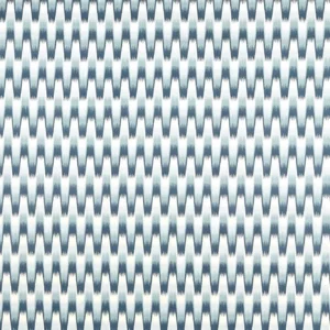blue striped embroideried fabric from Harlequin