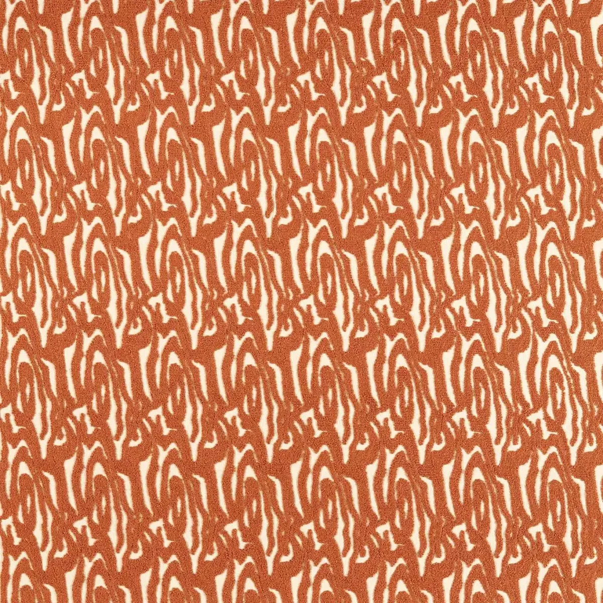 Marble Wave Fabric - Terracotta by orange contemporary embroideried fabric from Harlequin