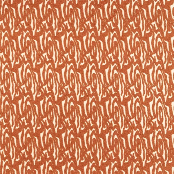 Marble Wave Fabric - Terracotta by orange contemporary embroideried fabric from Harlequin
