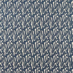 blue contemporary embroideried fabric from Harlequin