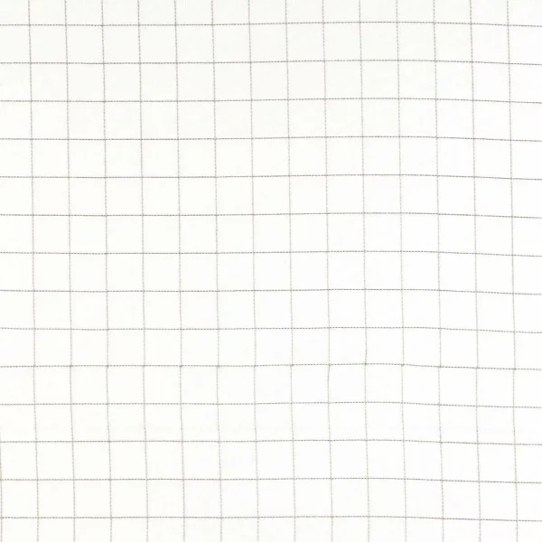 Blenets Check Sheer Fabric - Chocolate by white checked voile-sheer fabric from Harlequin