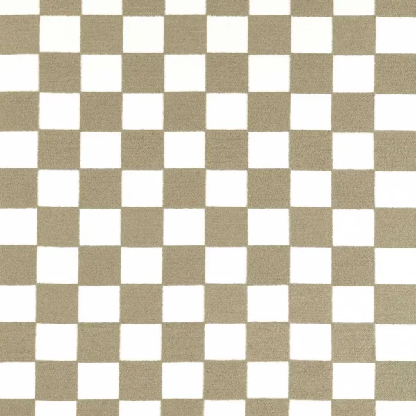 Blenets Check Fabric - Limestone by neutral checked embroideried fabric from Harlequin