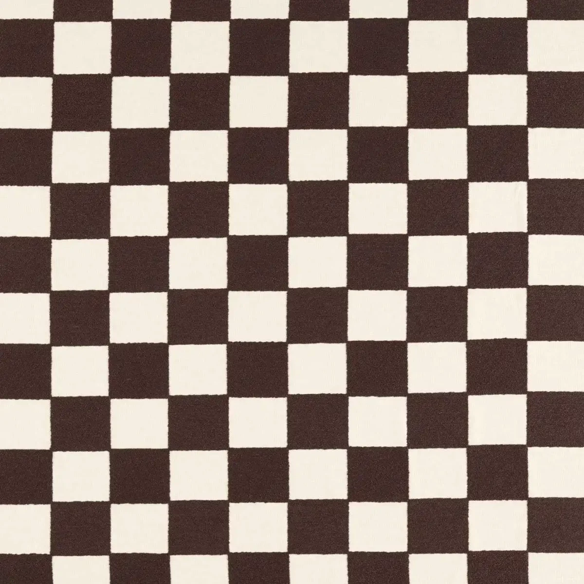 Blenets Check Fabric - Chocolate by brown checked embroideried fabric from Harlequin