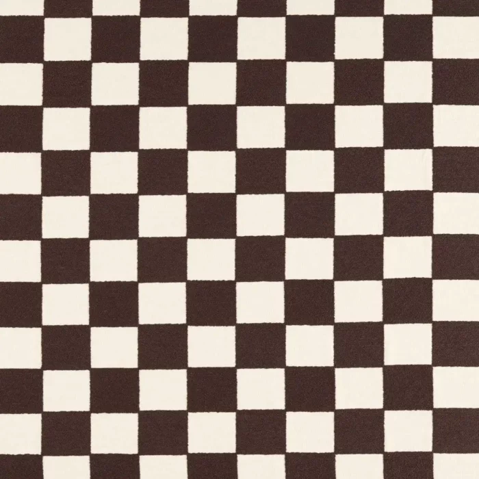 Blenets Check Fabric -  Chocolate swatch