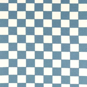 blue checked embroideried fabric from Harlequin