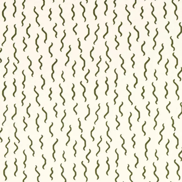 Bisque Fabric - Matcha by green striped embroideried fabric from Harlequin