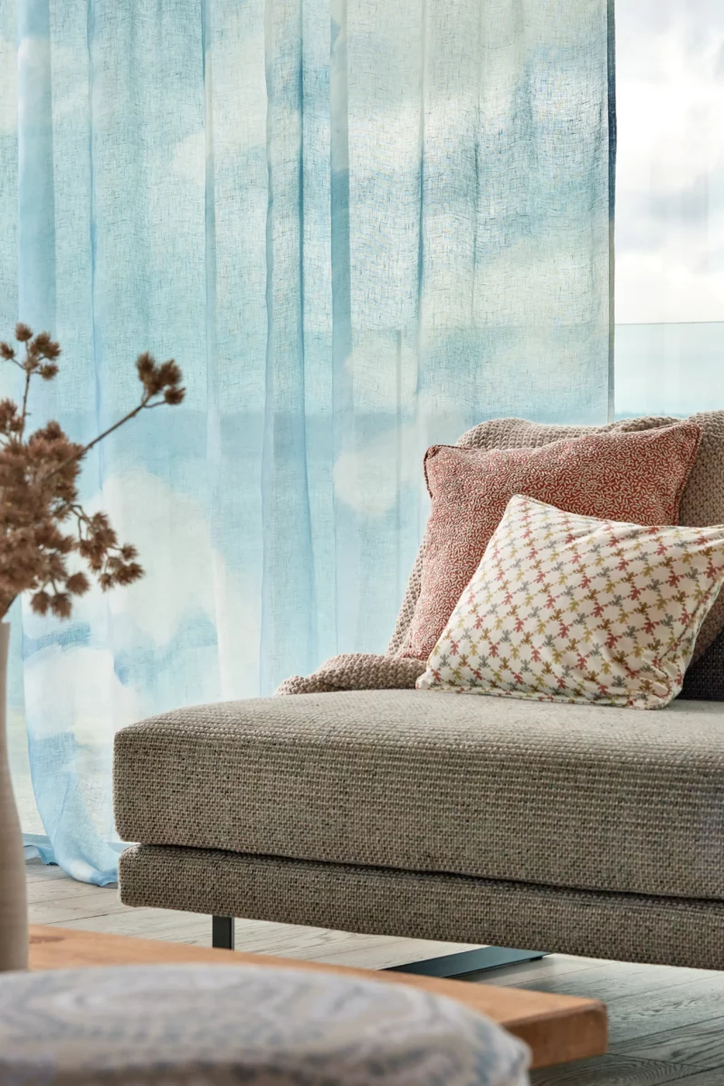 Air Sheer Fabric - Sky Blue from