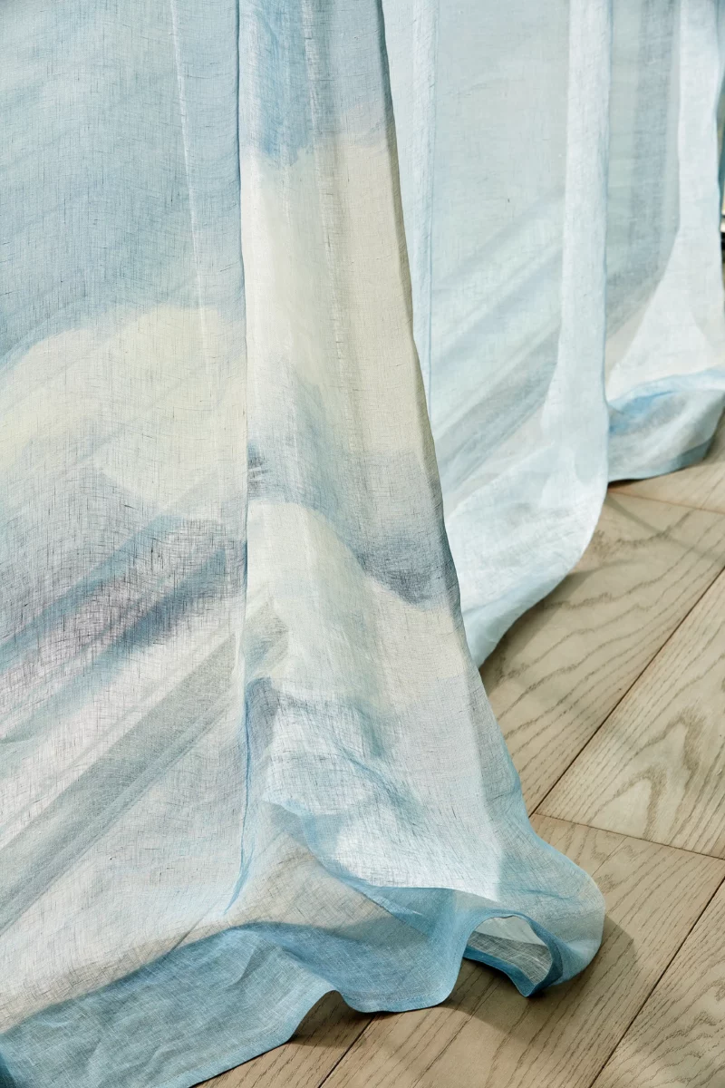 Air Sheer Fabric - Sky Blue from