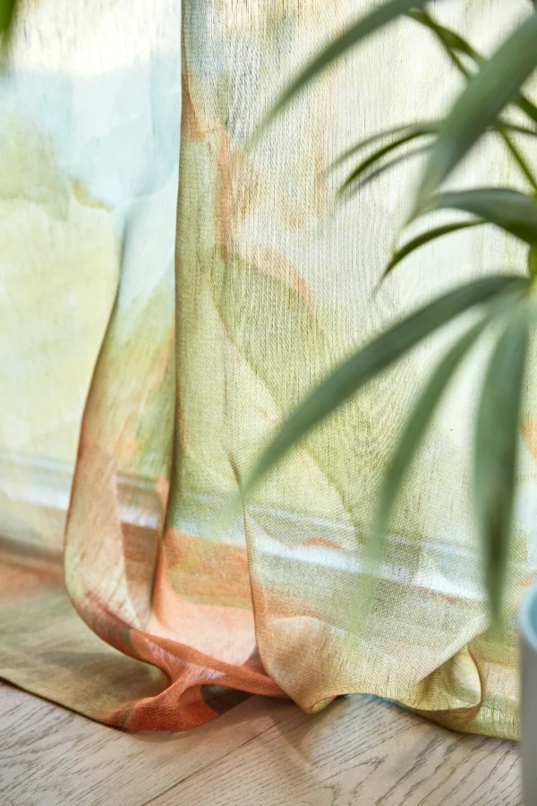 Foresta Sheer Fabric - Baked Terracotta from