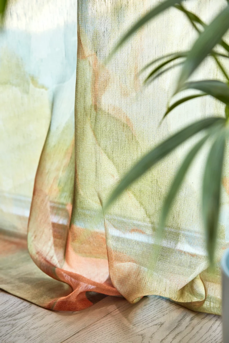Foresta Sheer Fabric - Baked Terracotta from
